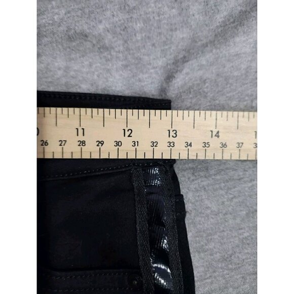 Joes Jeans The Charlie High Rise Skinny Ankle Black With Tuxedo Stripe Size 25 - Picture 8 of 10